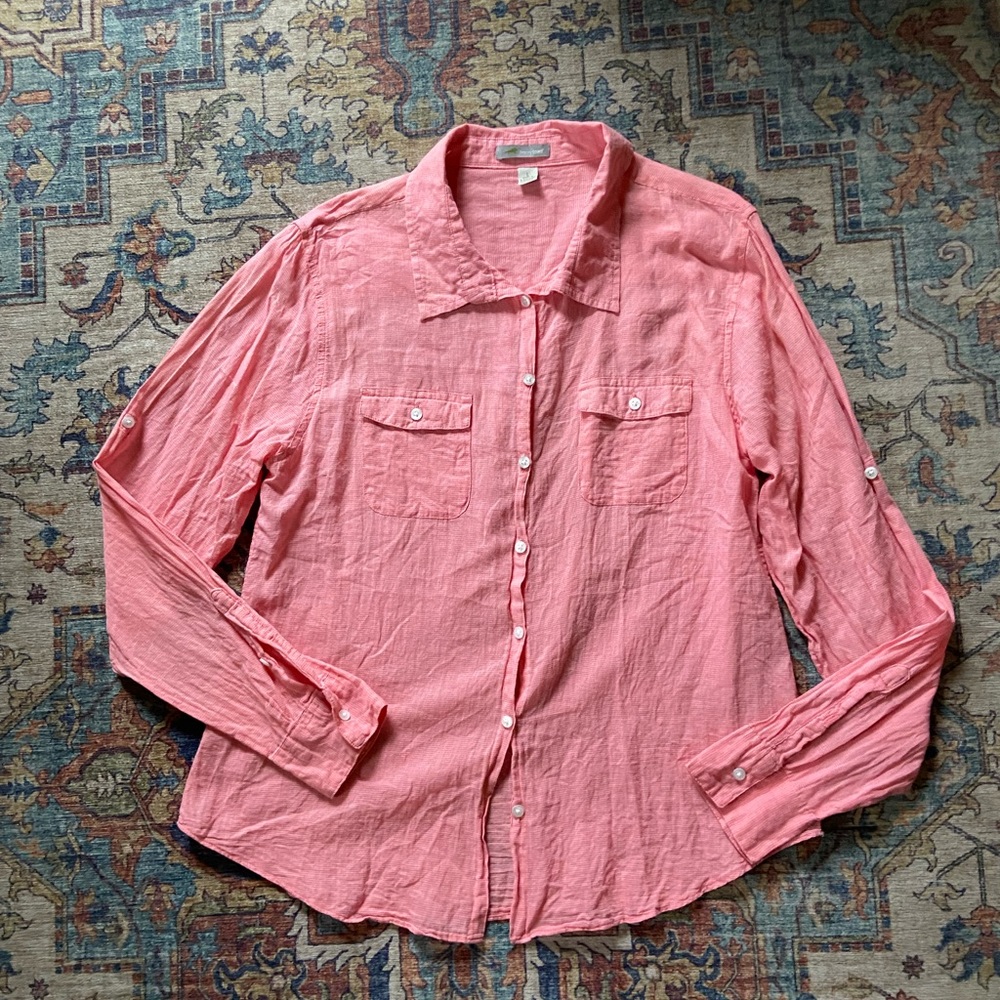 Horny Toad lightweight button down | L